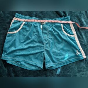 Silkworld Men's XXL Blue Athletic Shorts with White Trim